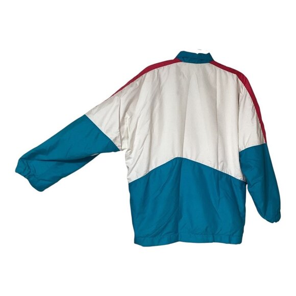 Vintage Roffe Pullover Half Zip Ski Jacket Women's Size Medium Pink Blue‎ White - Picture 2 of 10
